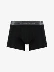 Tommy Hilfiger Trunk 3'lü Erkek Metalik Logo Siyah Boxer
