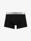 Tommy Hilfiger Trunk 3'lü Erkek Metalik Logo Siyah Boxer