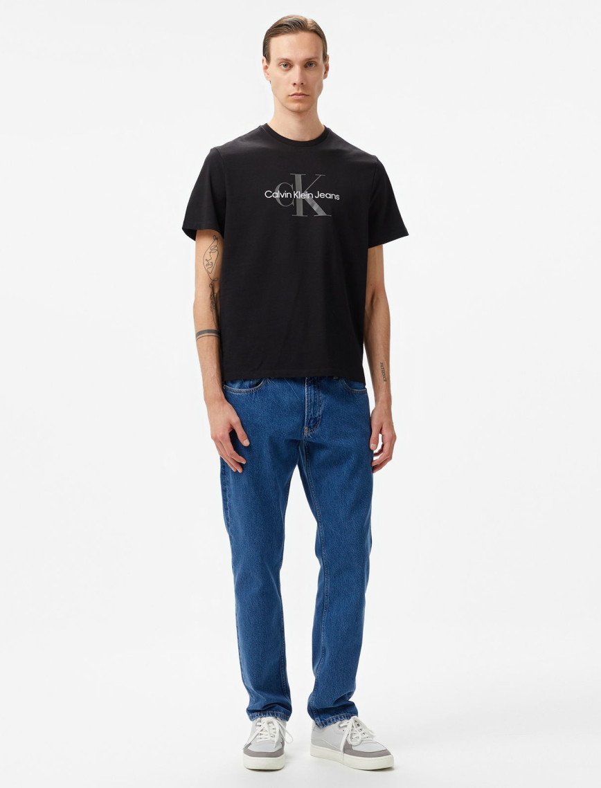 Calvin Klein Jeans Hero Monogram 20s Archıve Erkek Siyah T-Shirt Calvin Klein Jeans Hero Monogram 20s Archıve Erkek Siyah T-Shirt