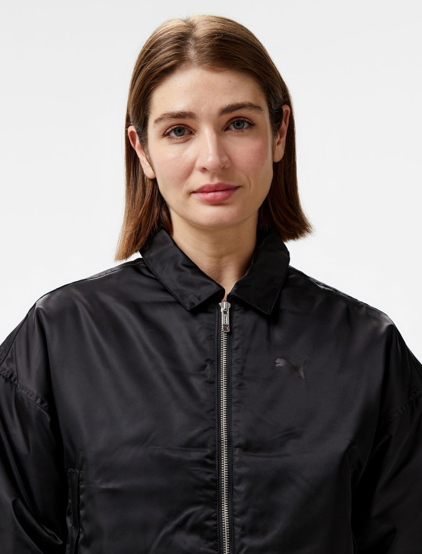 Puma Satin Bomber Kadın Siyah Ceket Puma Satin Bomber Kadın Siyah Ceket