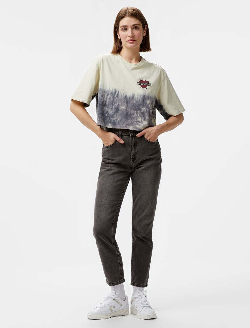 Les Benjamins Oversize 006 Kadın Gri T-Shirt Les Benjamins Oversize 006 Kadın Gri T-Shirt