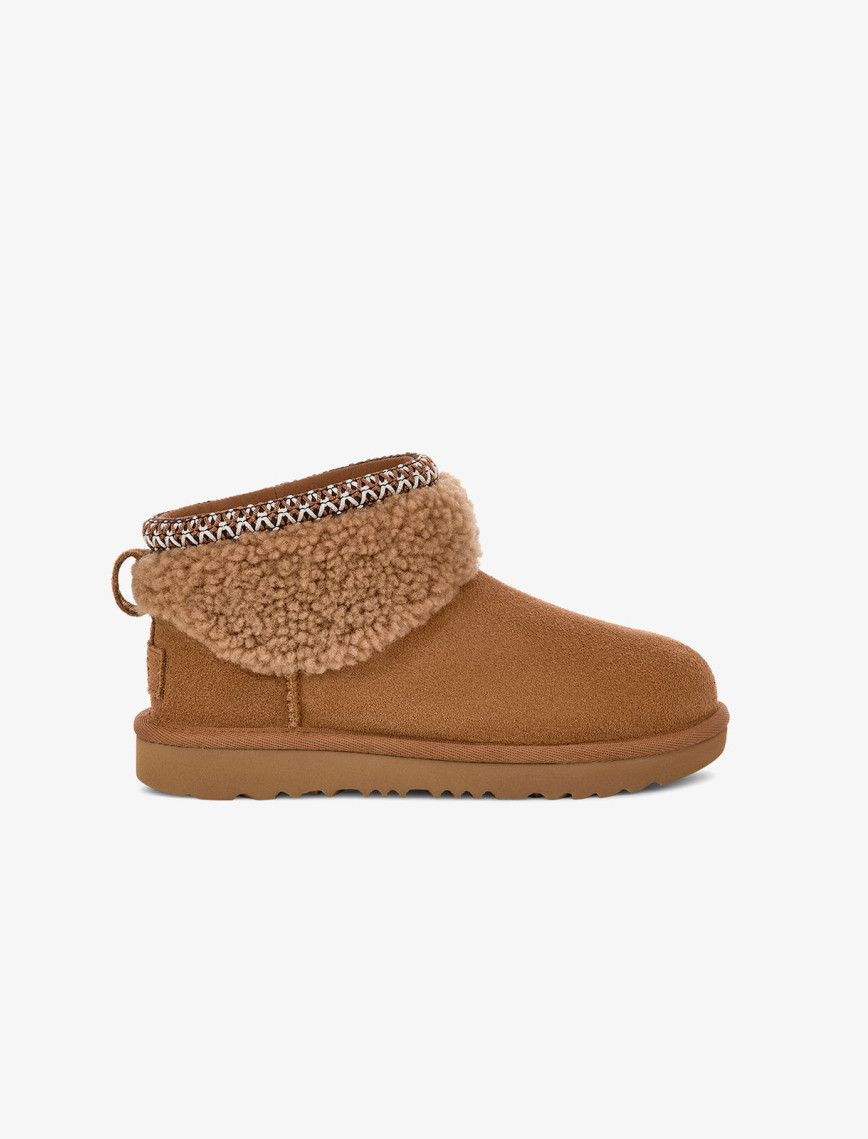 UGG Classic Ultra Mini Maxi Curly Çocuk Kahverengi Bot UGG Classic Ultra Mini Maxi Curly Çocuk Kahverengi Bot
