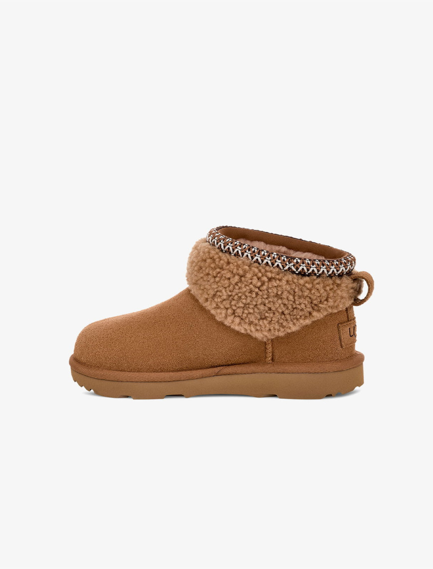 UGG Classic Ultra Mini Maxi Curly Çocuk Kahverengi Bot UGG Classic Ultra Mini Maxi Curly Çocuk Kahverengi Bot
