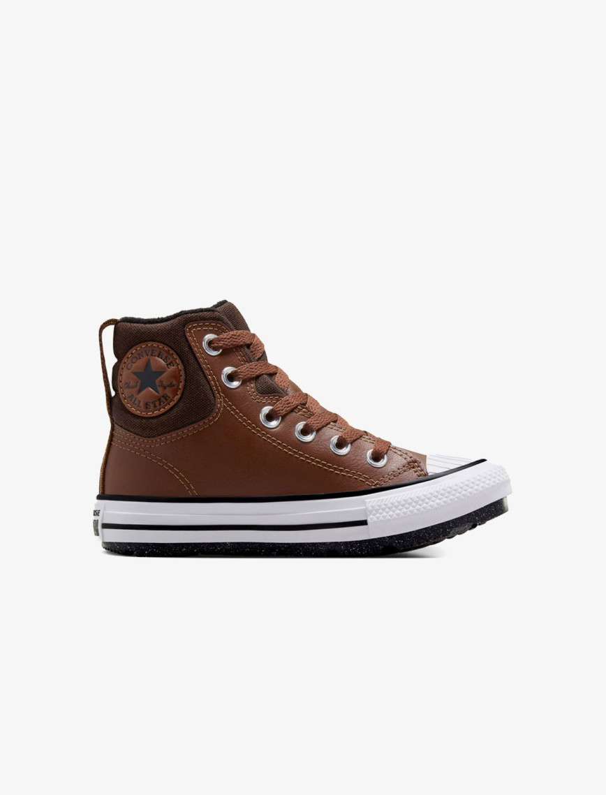 Converse Chuck Taylor All Star Berkshire Çocuk Kahverengi Deri Bot Converse Chuck Taylor All Star Berkshire Çocuk Kahverengi Deri Bot