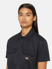 Dickies Work Shirt Cropped Ss W Kadın Siyah Gömlek Dickies Work Shirt Cropped Ss W Kadın Siyah Gömlek