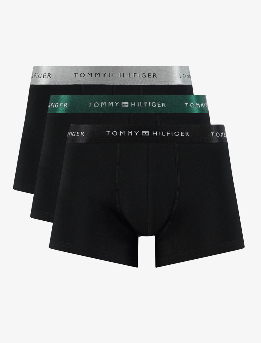 Tommy Hilfiger Trunk 3Pk Erkek Siyah Boxer Tommy Hilfiger Trunk 3Pk Erkek Siyah Boxer