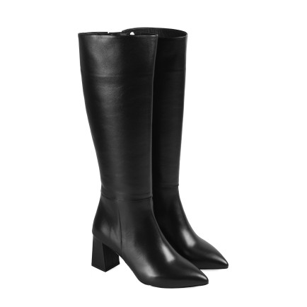 Kadın Siyah Topuklu Çizme Kadın Siyah Topuklu Çizme