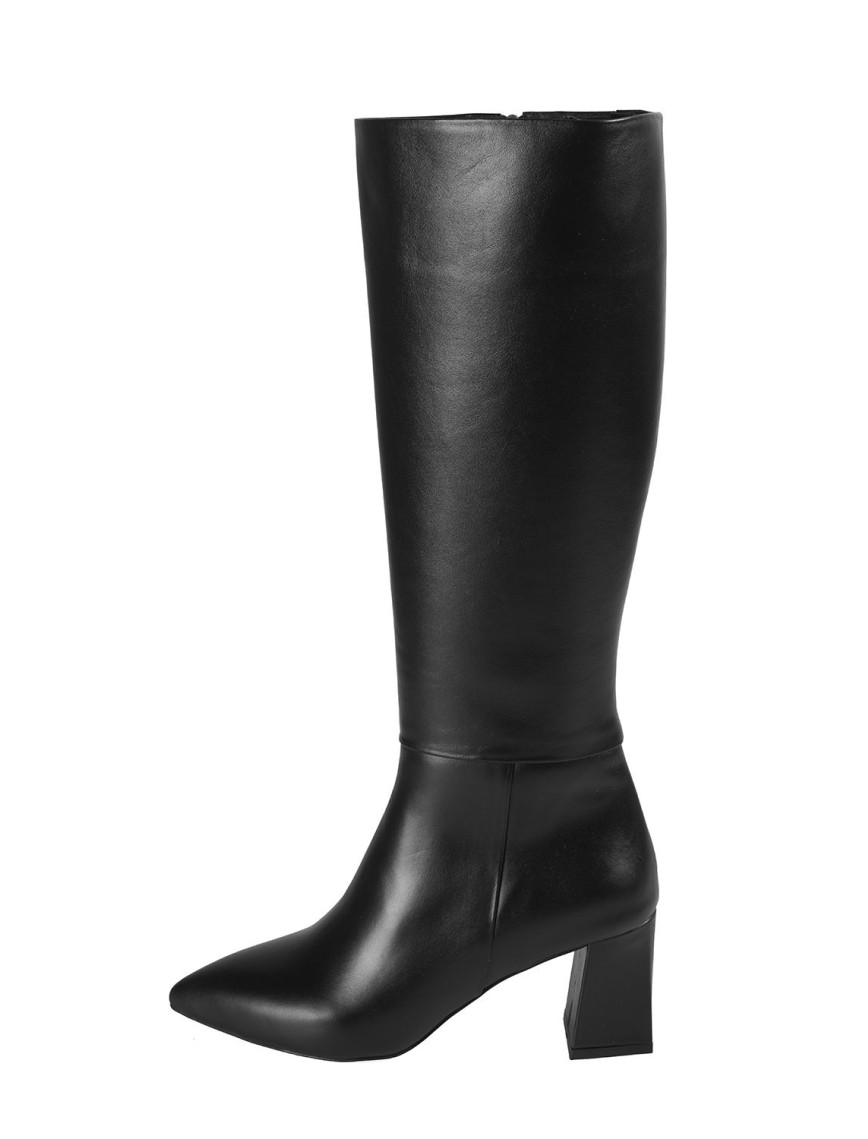 Kadın Siyah Topuklu Çizme Kadın Siyah Topuklu Çizme