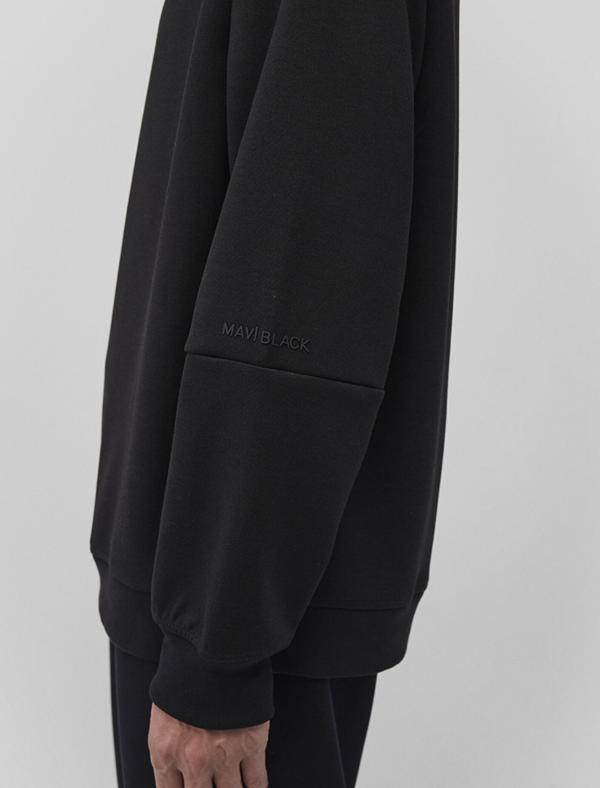 Mavi Bisiklet Yaka Siyah Basic Sweatshirt 0S10295-900 Mavi Bisiklet Yaka Siyah Basic Sweatshirt 0S10295-900