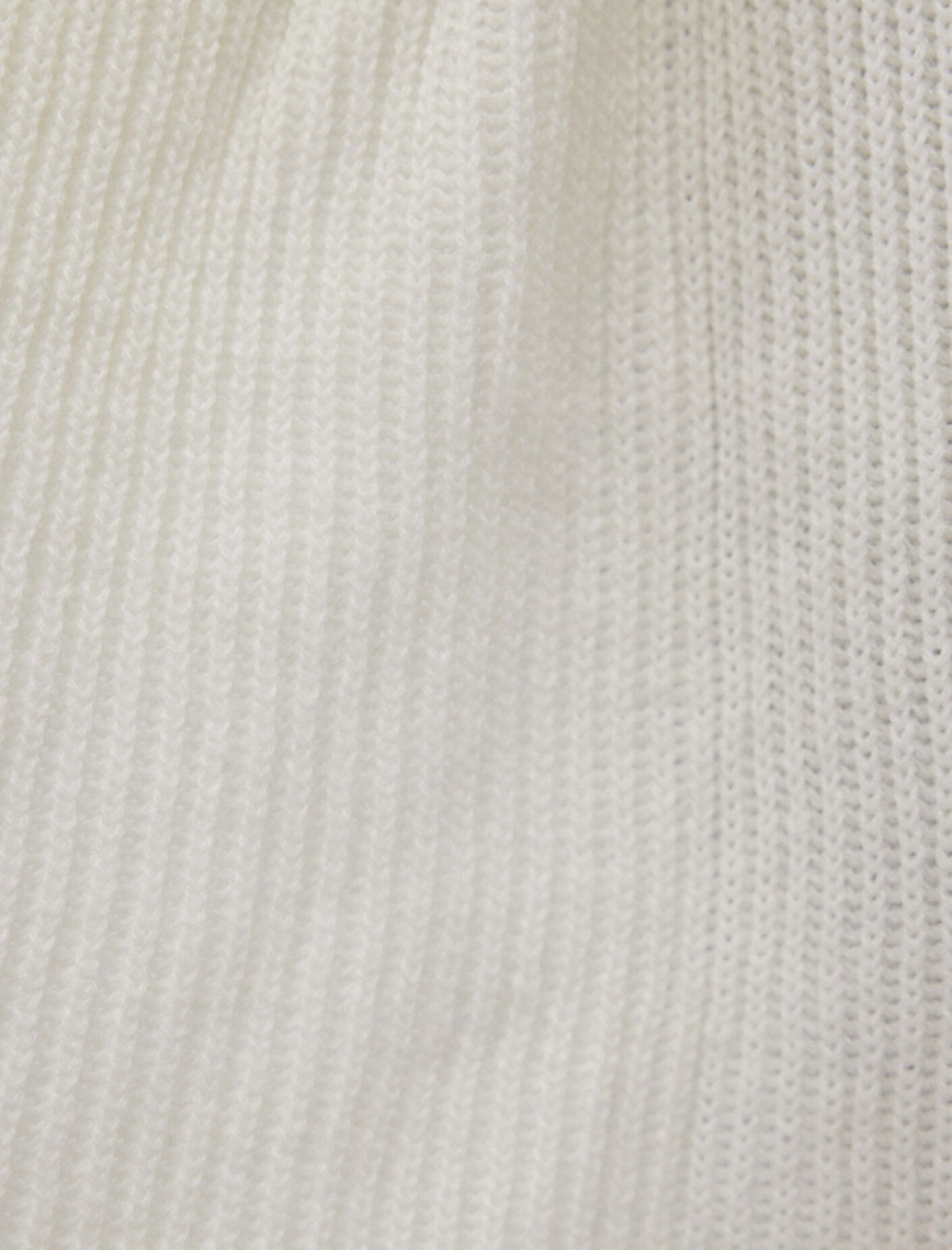 Mavi Suni Kürk Detaylı Ekru Panço 195854-34523 Mavi Suni Kürk Detaylı Ekru Panço 195854-34523