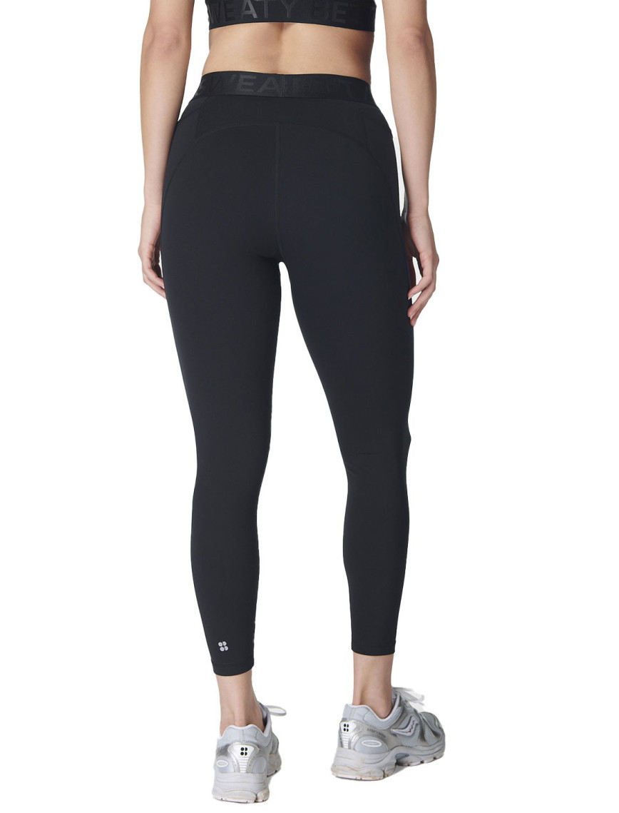 Sweaty Betty Power 7/8 Elastic Waist Gym Le Kadın Siyah Fitness Tayt Sweaty Betty Power 7/8 Elastic Waist Gym Le Kadın Siyah Fitness Tayt
