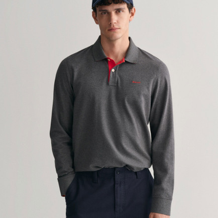 GANT Erkek Gri Regular Fit Polo GANT Erkek Gri Regular Fit Polo