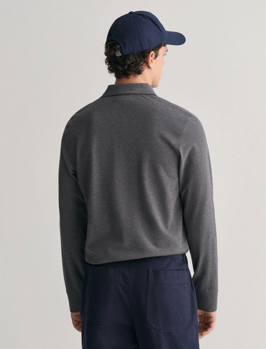 GANT Erkek Gri Regular Fit Polo GANT Erkek Gri Regular Fit Polo