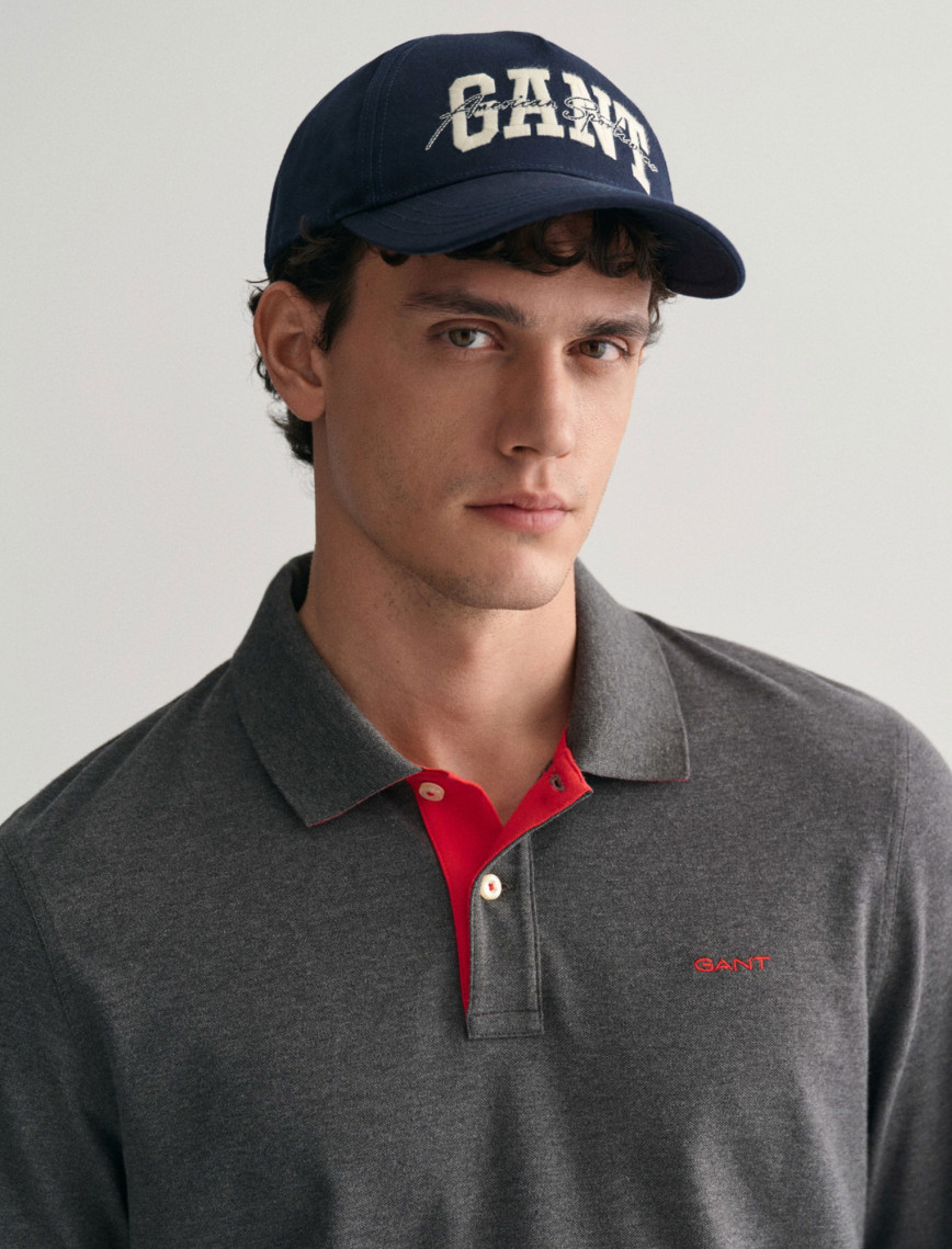 GANT Erkek Gri Regular Fit Polo GANT Erkek Gri Regular Fit Polo