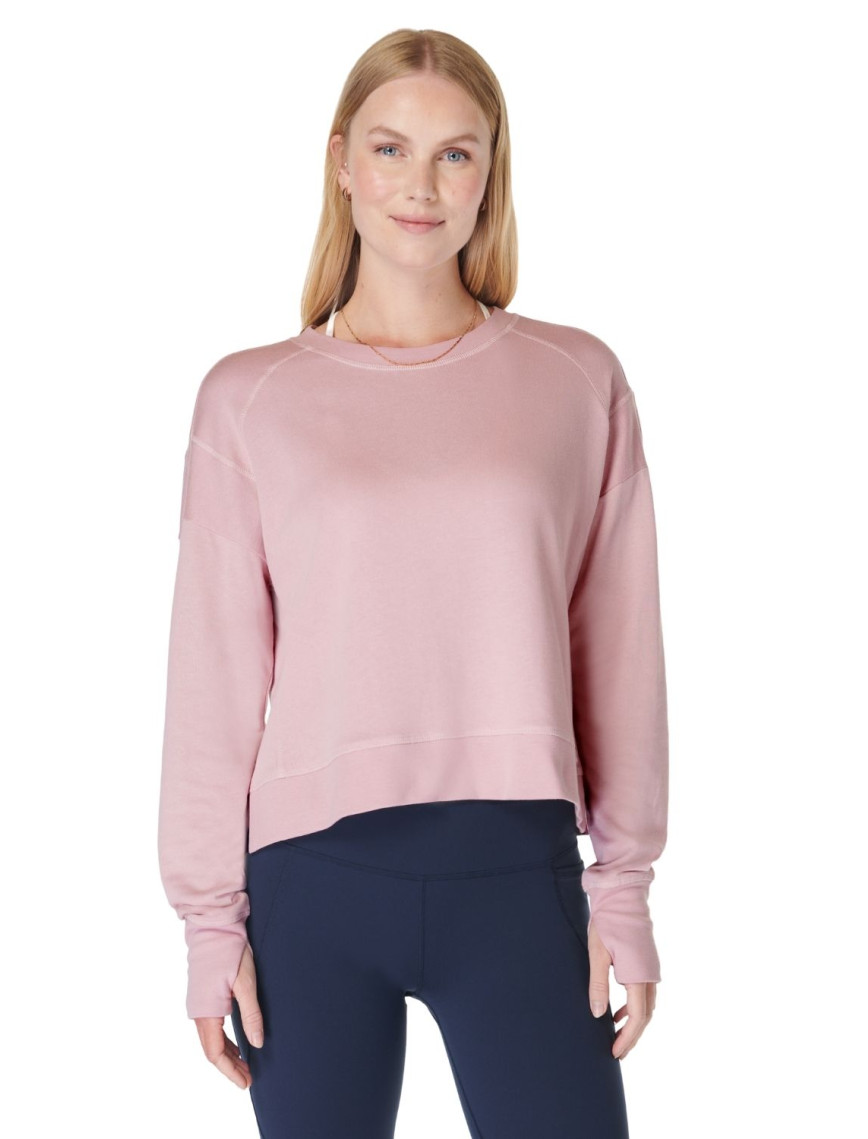 Sweaty Betty After Class Crop Kadın Pembe Sweatshirt Sweaty Betty After Class Crop Kadın Pembe Sweatshirt