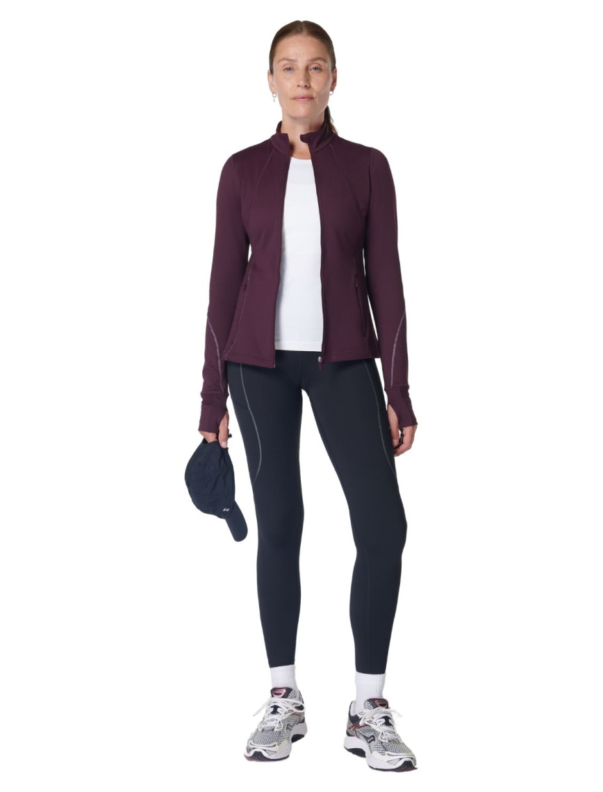 Sweaty Betty Therma Boost Running Zip Up Kadın Mor Koşu Ceketi Sweaty Betty Therma Boost Running Zip Up Kadın Mor Koşu Ceketi