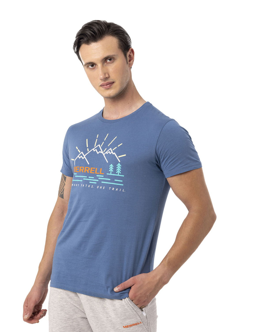 Merrell Tobi Erkek Mavi Tişört Merrell Tobi Erkek Mavi Tişört