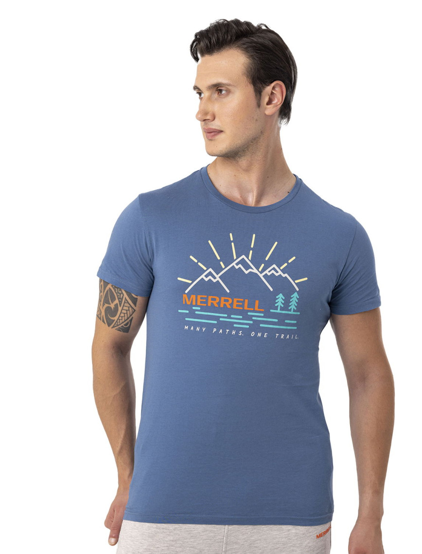 Merrell Tobi Erkek Mavi Tişört Merrell Tobi Erkek Mavi Tişört