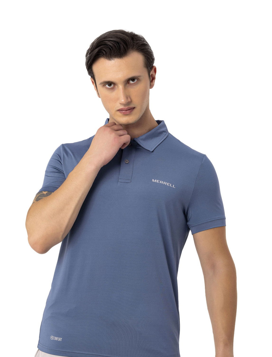 Merrell Pace Erkek Mavi Polo Tişört