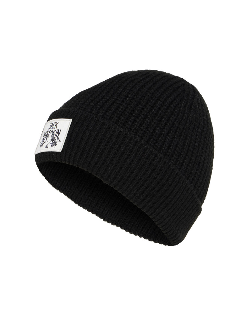 Jack Wolfskin Badge Beanie Unisex Siyah Bere Jack Wolfskin Badge Beanie Unisex Siyah Bere