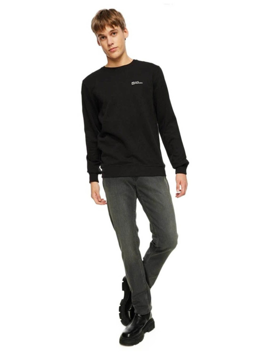 Jack Wolfskin Mark Sweat Erkek Siyah Sweatshirt Jack Wolfskin Mark Sweat Erkek Siyah Sweatshirt
