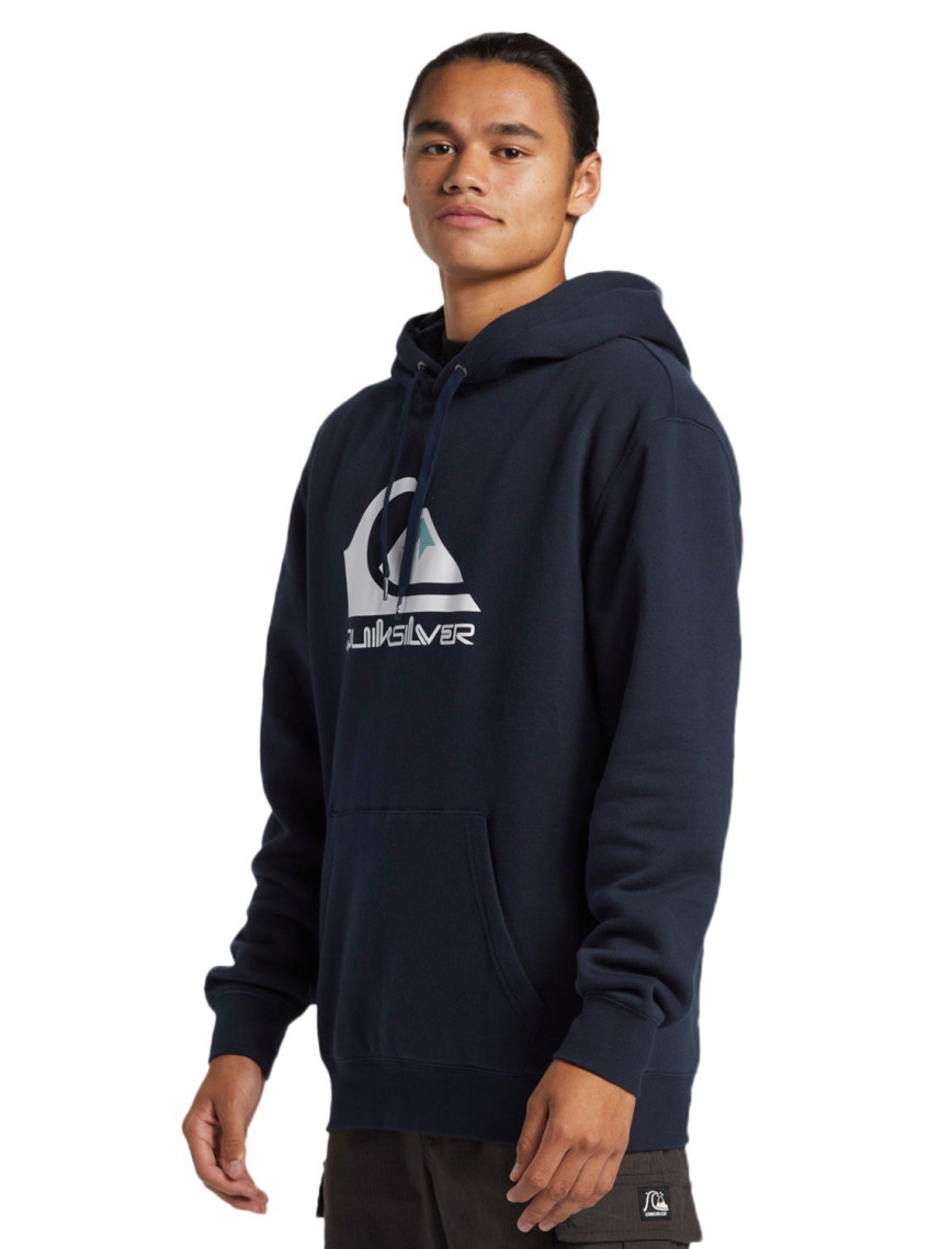 Quiksilver Big Logo Hoodie Erkek Mavi Sweatshirt Quiksilver Big Logo Hoodie Erkek Mavi Sweatshirt