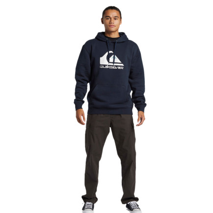 Quiksilver Big Logo Hoodie Erkek Mavi Sweatshirt Quiksilver Big Logo Hoodie Erkek Mavi Sweatshirt