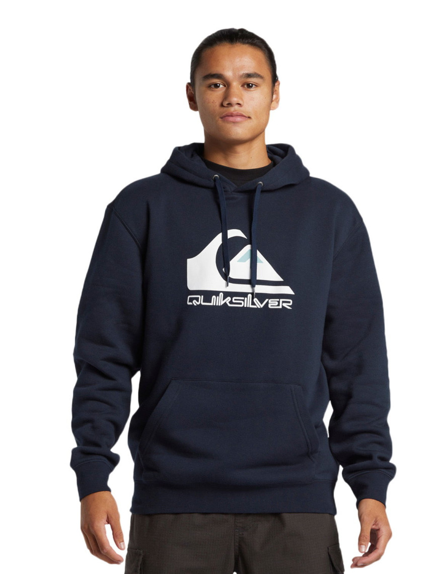 Quiksilver Big Logo Hoodie Erkek Mavi Sweatshirt Quiksilver Big Logo Hoodie Erkek Mavi Sweatshirt