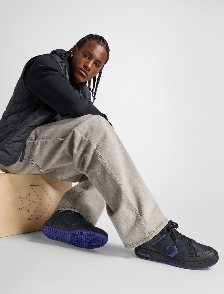 Converse Weapon Unisex Lacivert Deri Sneaker Converse Weapon Unisex Lacivert Deri Sneaker