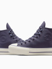 Converse Chuck Taylor All Star Lift Kadın Mor Deri Bot