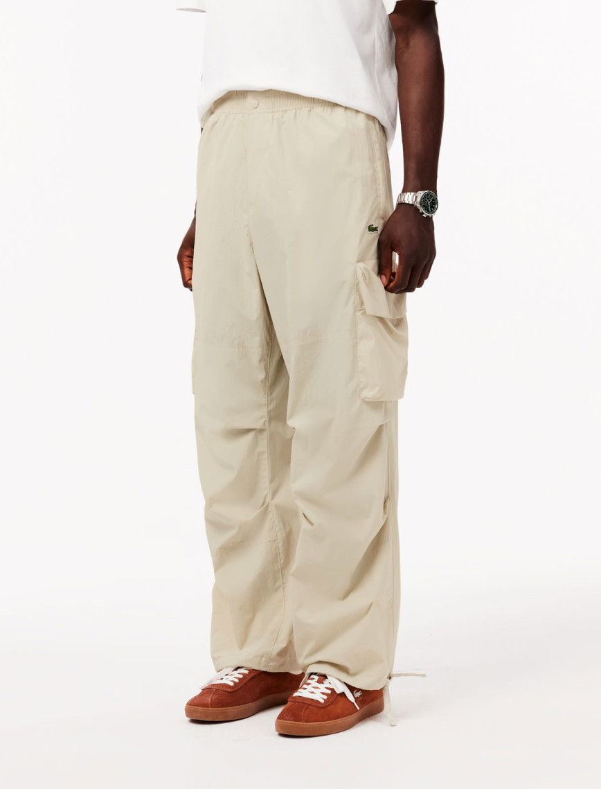 Lacoste Erkek Regular Fit Gri Kargo Pantolon