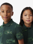 Lacoste Çocuk Baskılı Koyu Yeşil Polo Lacoste Çocuk Baskılı Koyu Yeşil Polo