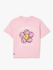 Lacoste Çocuk Baskılı Pembe T-Shirt Lacoste Çocuk Baskılı Pembe T-Shirt