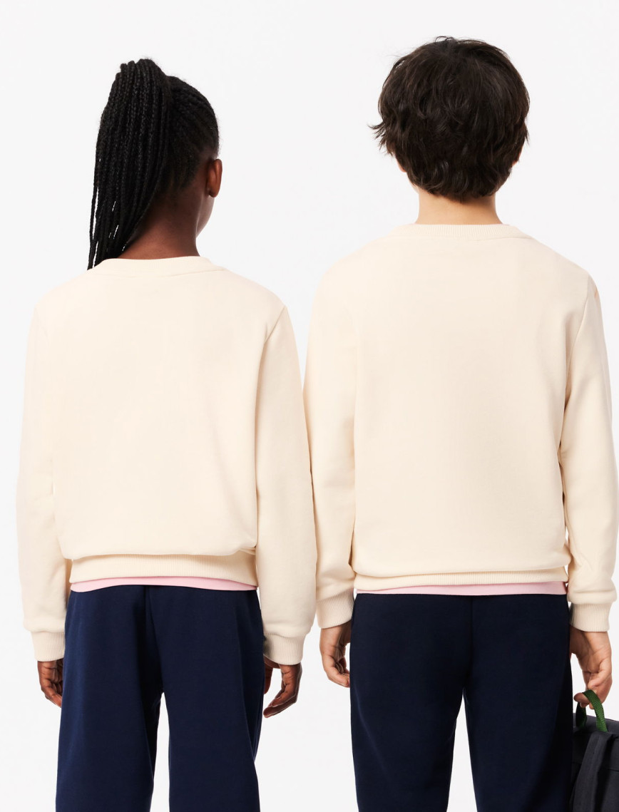 Lacoste Çocuk Baskılı Bej Sweatshirt Lacoste Çocuk Baskılı Bej Sweatshirt