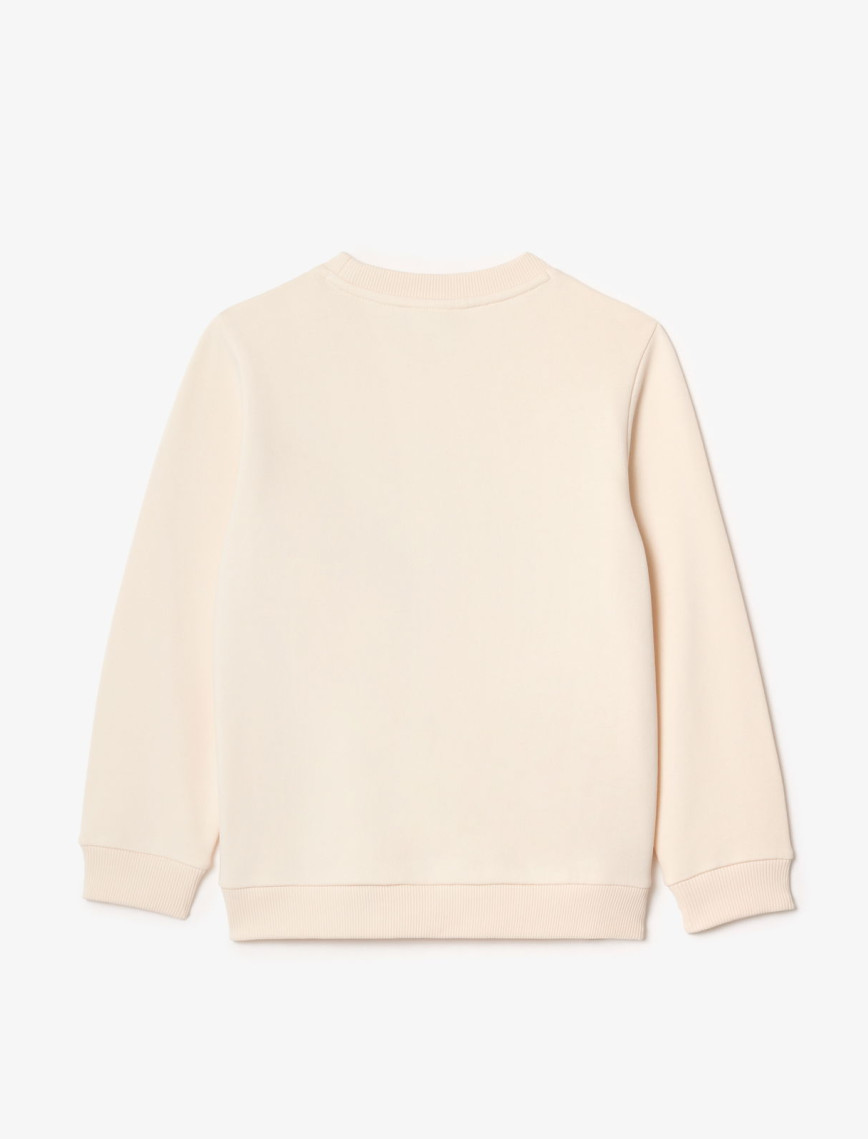 Lacoste Çocuk Baskılı Bej Sweatshirt Lacoste Çocuk Baskılı Bej Sweatshirt