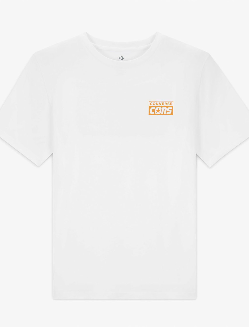 Converse Erkek Grafik Baskılı Beyaz T-Shirt Converse Erkek Grafik Baskılı Beyaz T-Shirt