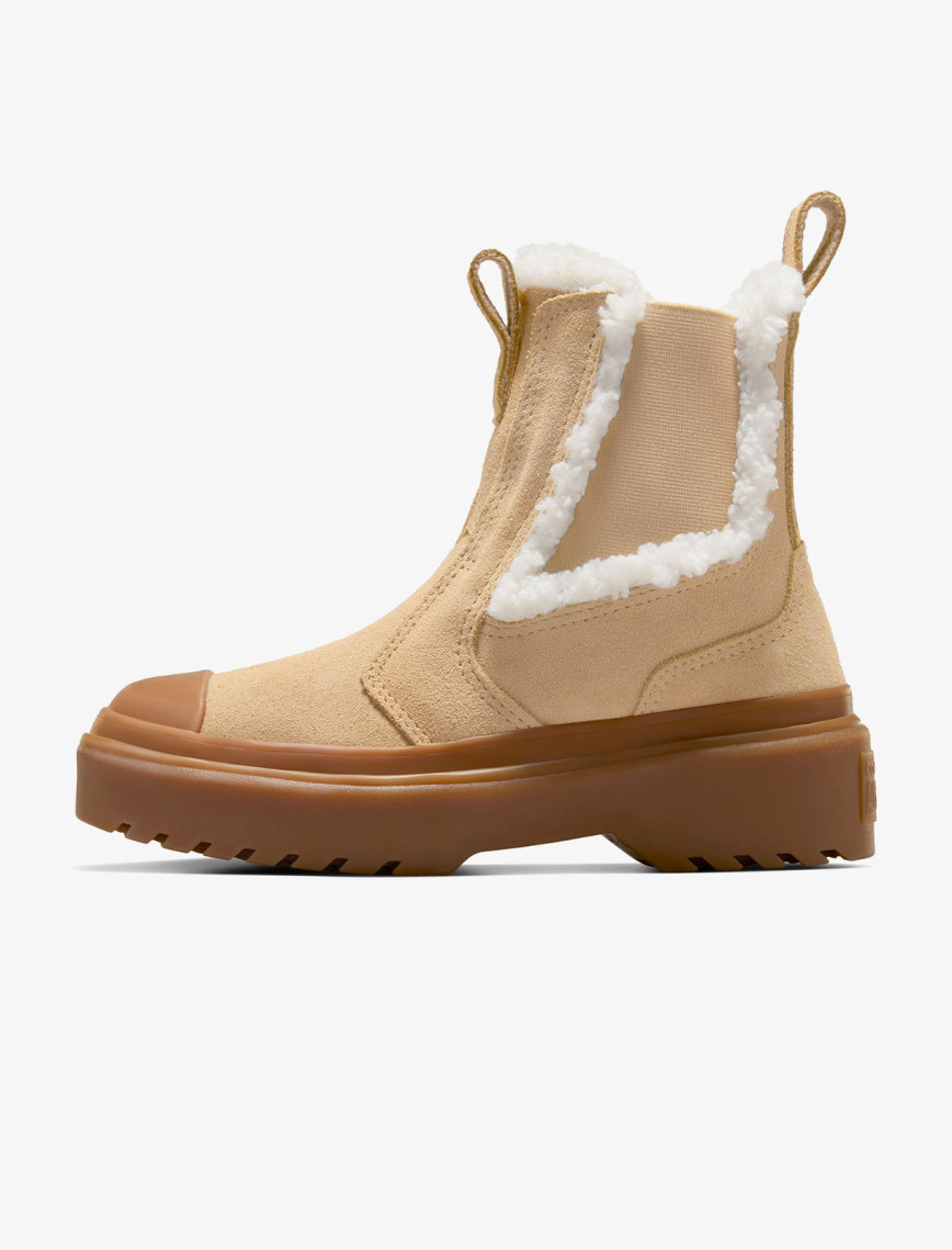 Converse Chuck Taylor All Star Chelsea Lugged Çocuk Kahverengi Süet Platform Bot Converse Chuck Taylor All Star Chelsea Lugged Çocuk Kahverengi Süet Platform Bot