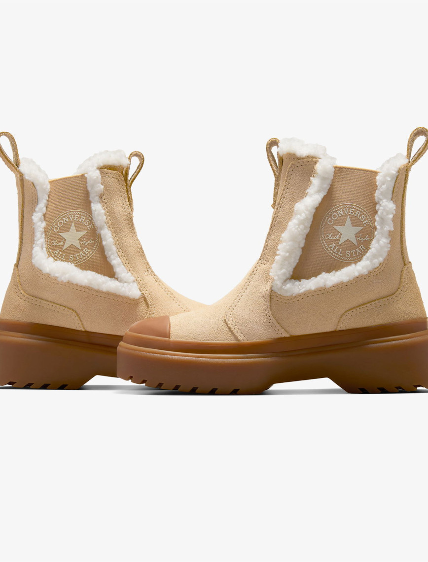 Converse Chuck Taylor All Star Chelsea Lugged Çocuk Kahverengi Süet Platform Bot Converse Chuck Taylor All Star Chelsea Lugged Çocuk Kahverengi Süet Platform Bot