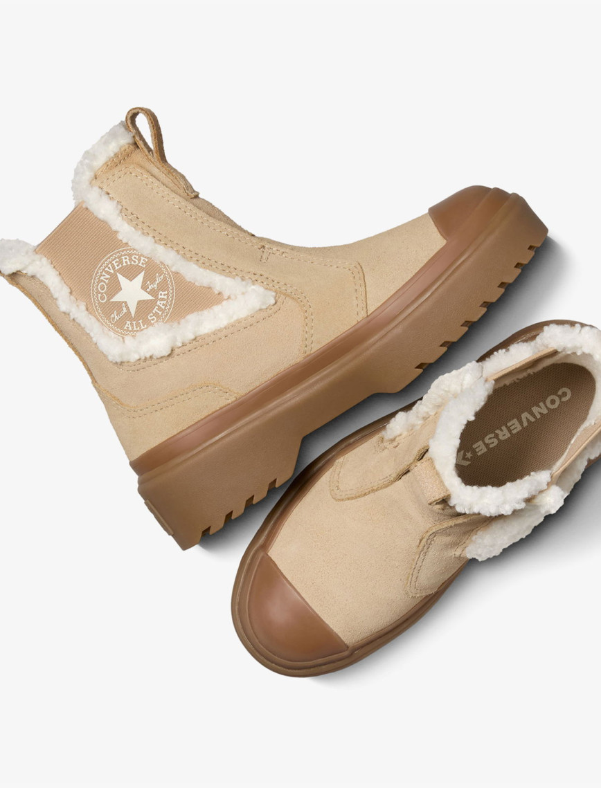 Converse Chuck Taylor All Star Chelsea Lugged Çocuk Kahverengi Süet Platform Bot Converse Chuck Taylor All Star Chelsea Lugged Çocuk Kahverengi Süet Platform Bot