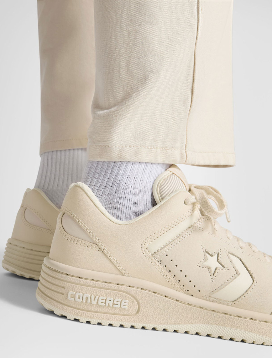 Converse Weapon Unisex Krem Deri Sneaker Converse Weapon Unisex Krem Deri Sneaker