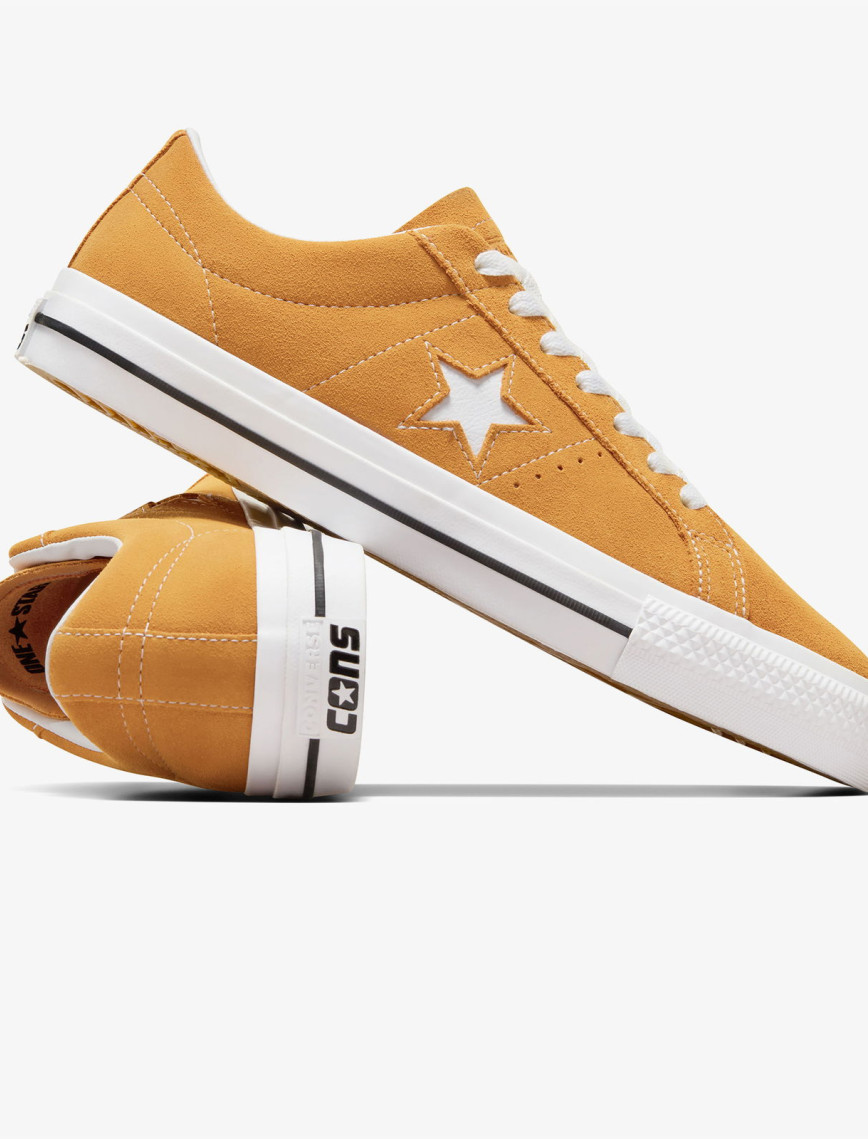 Converse One Star Pro Unisex Sarı Süet Sneaker Converse One Star Pro Unisex Sarı Süet Sneaker