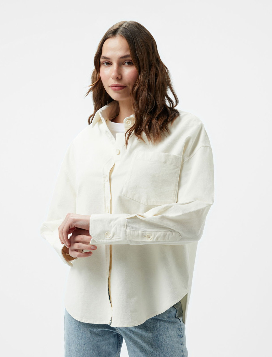 Nautica Kadın Beyaz Regular Fit Gömlek Nautica Kadın Beyaz Regular Fit Gömlek