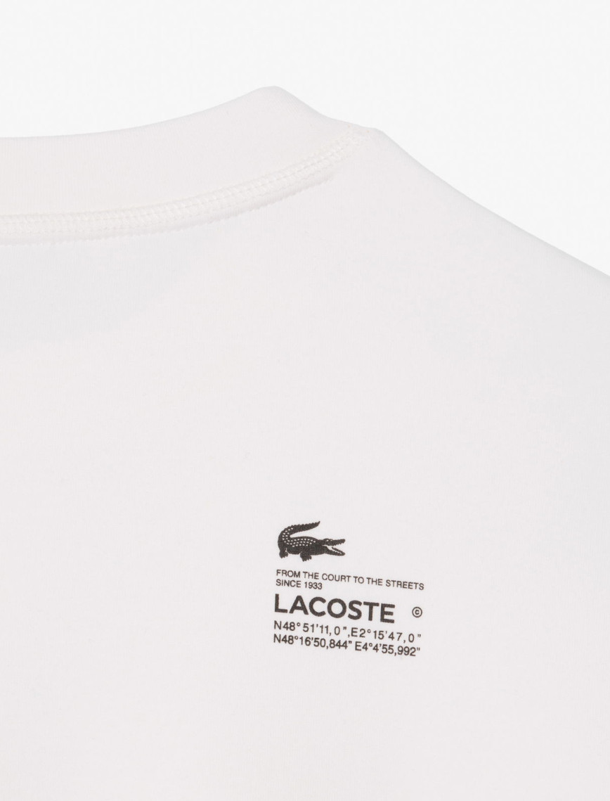 Lacoste Kadın Oversize Fit Bisiklet Yaka Beyaz Sweatshirt Lacoste Kadın Oversize Fit Bisiklet Yaka Beyaz Sweatshirt