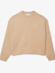 Lacoste Kadın Oversize Fit Bisiklet Yaka Bej Sweatshirt Lacoste Kadın Oversize Fit Bisiklet Yaka Bej Sweatshirt