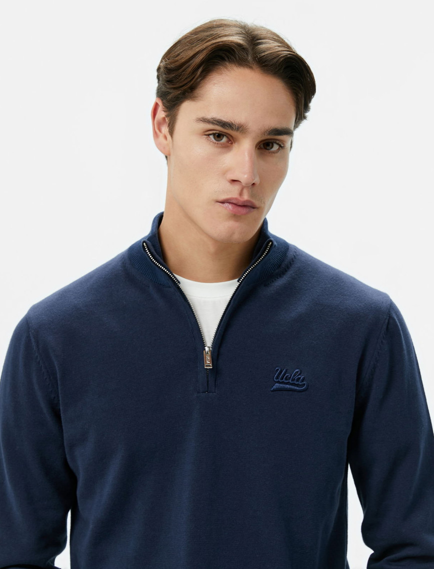 Ucla Fred Erkek Lacivert Triko Ucla Fred Erkek Lacivert Triko