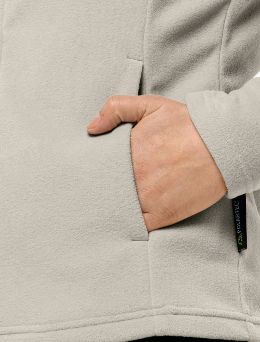 Jack Wolfskin Taunus Fz Kadın Gri Polar