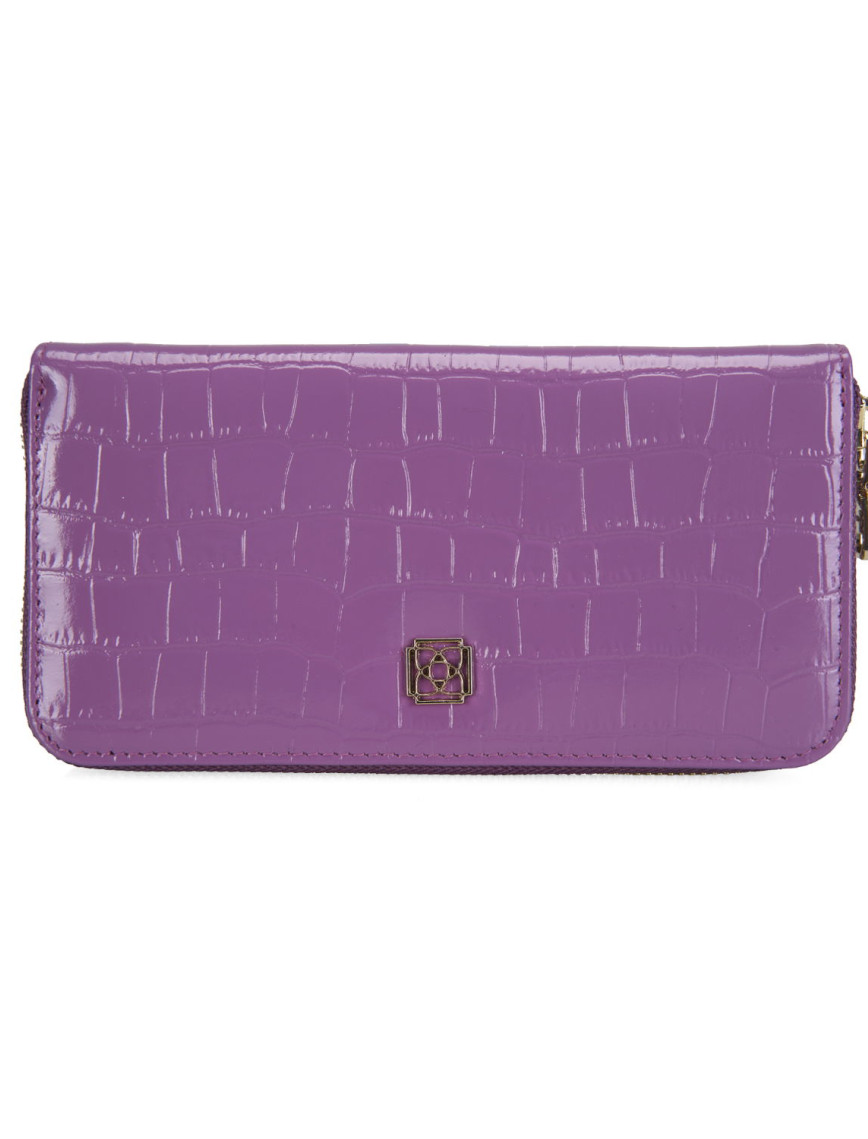 Zane Mor Kadın Kroko Baskılı Deri Cüzdan Zane Mor Kadın Kroko Baskılı Deri Cüzdan