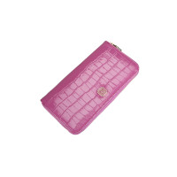 Zane Pembe Kadın Kroko Baskılı Deri Cüzdan Zane Pembe Kadın Kroko Baskılı Deri Cüzdan