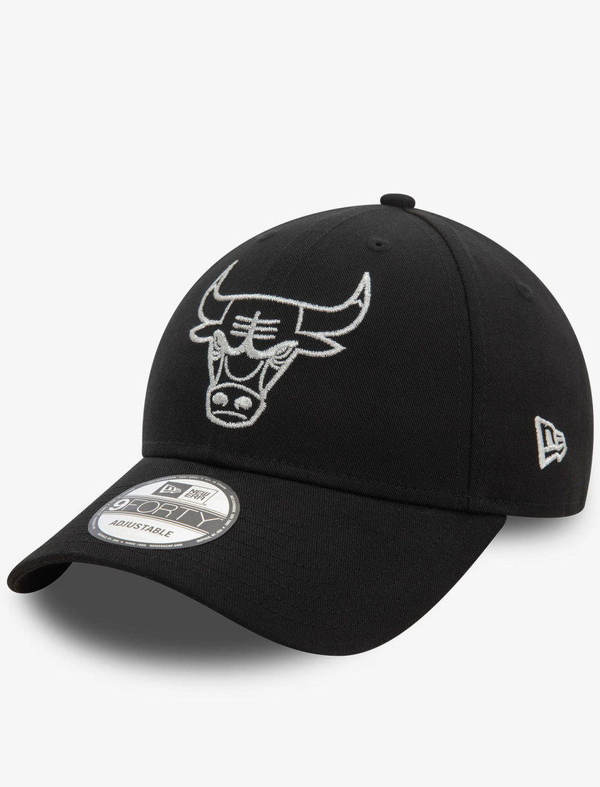 New Era Chicago Bulls Metallic Outline 9Forty Unisex Siyah Şapka New Era Chicago Bulls Metallic Outline 9Forty Unisex Siyah Şapka