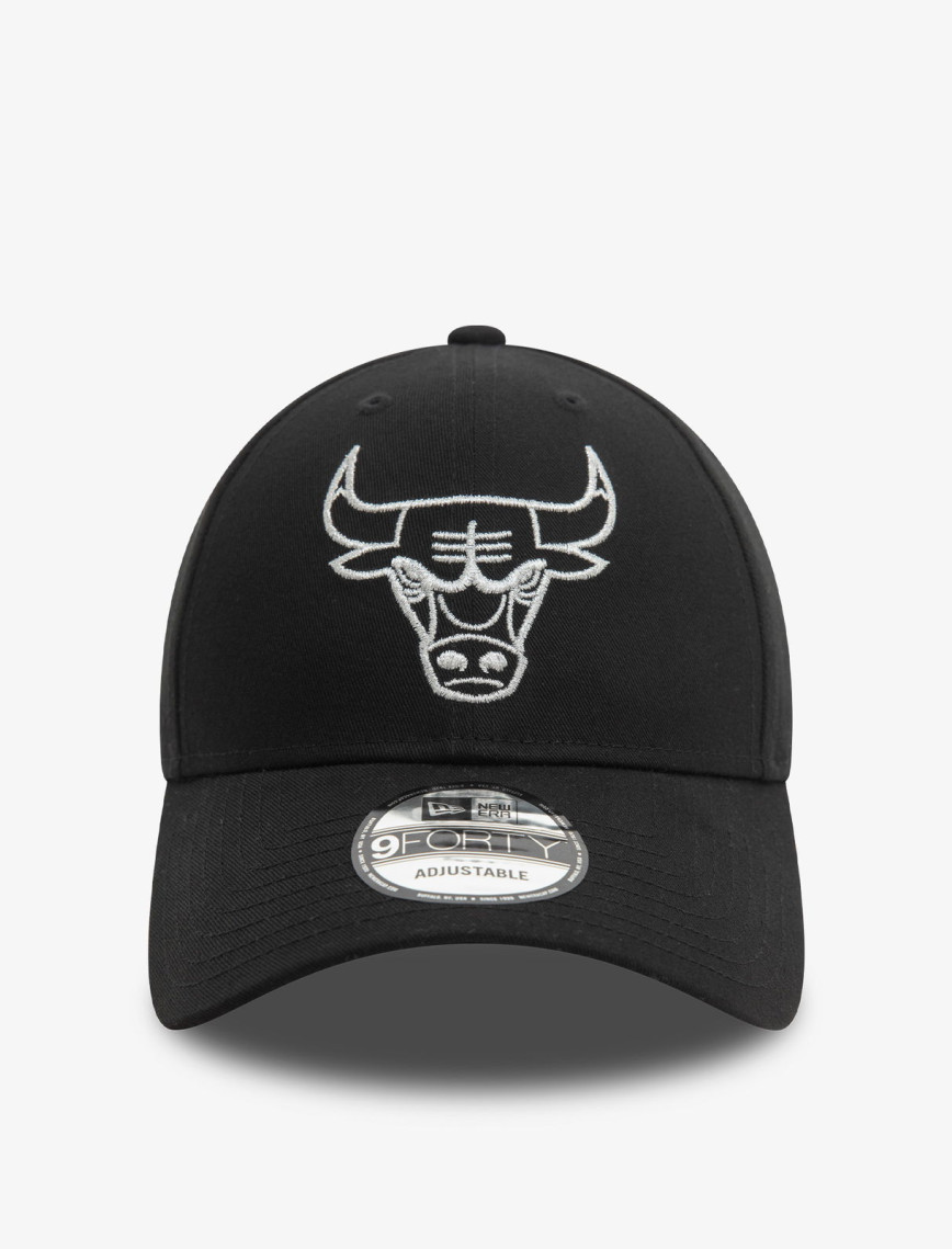 New Era Chicago Bulls Metallic Outline 9Forty Unisex Siyah Şapka New Era Chicago Bulls Metallic Outline 9Forty Unisex Siyah Şapka